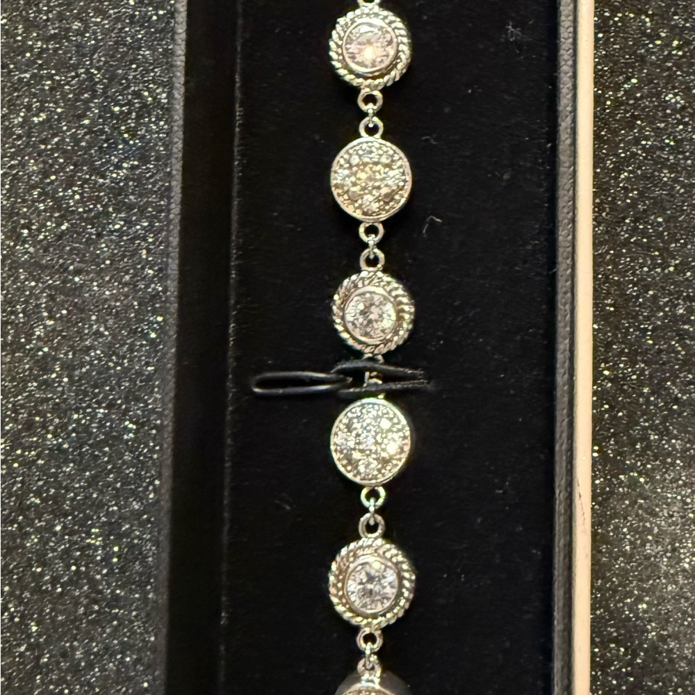 Rhinestone tennis bracelet